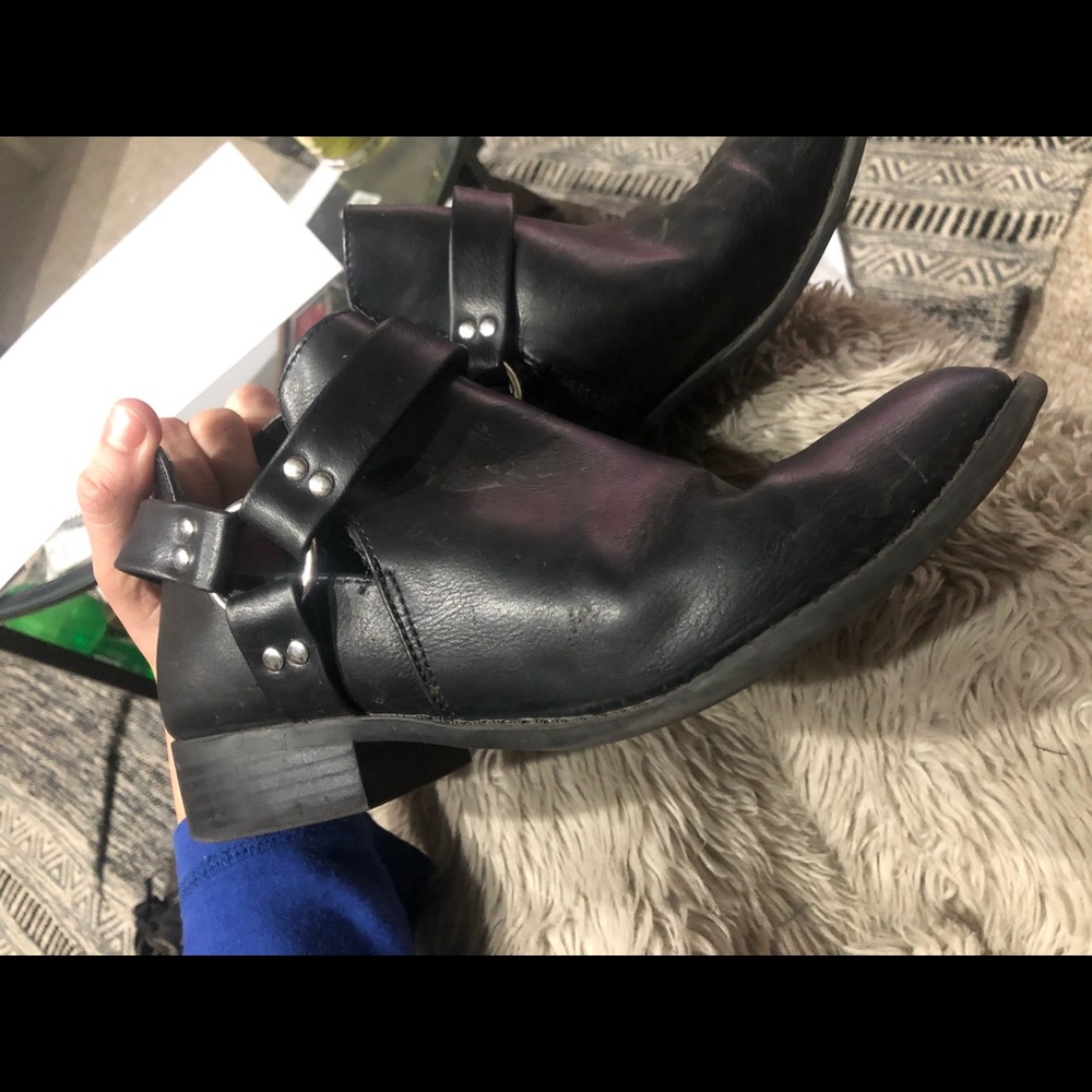 Low black boots from target size 8